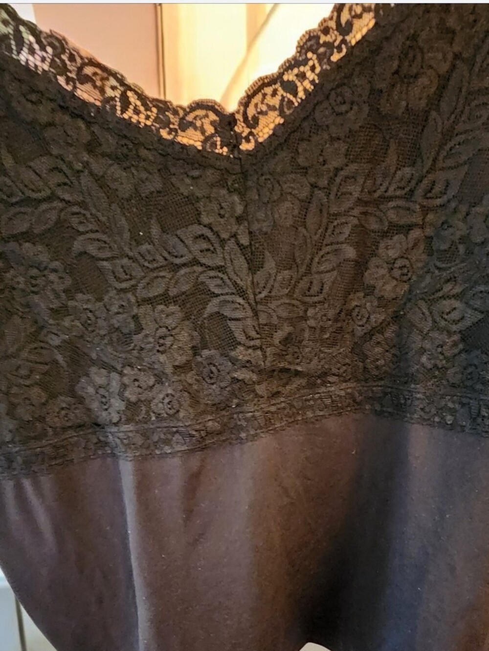Avenue Black Lace Trim Camisole